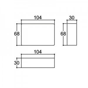 Caixa Patola AD-01 30x104x68mm